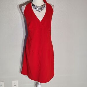 CHESLEY BODYCON DRESS RED SLEEVELESS POLY/NYLON STRETCH SIZE 2X